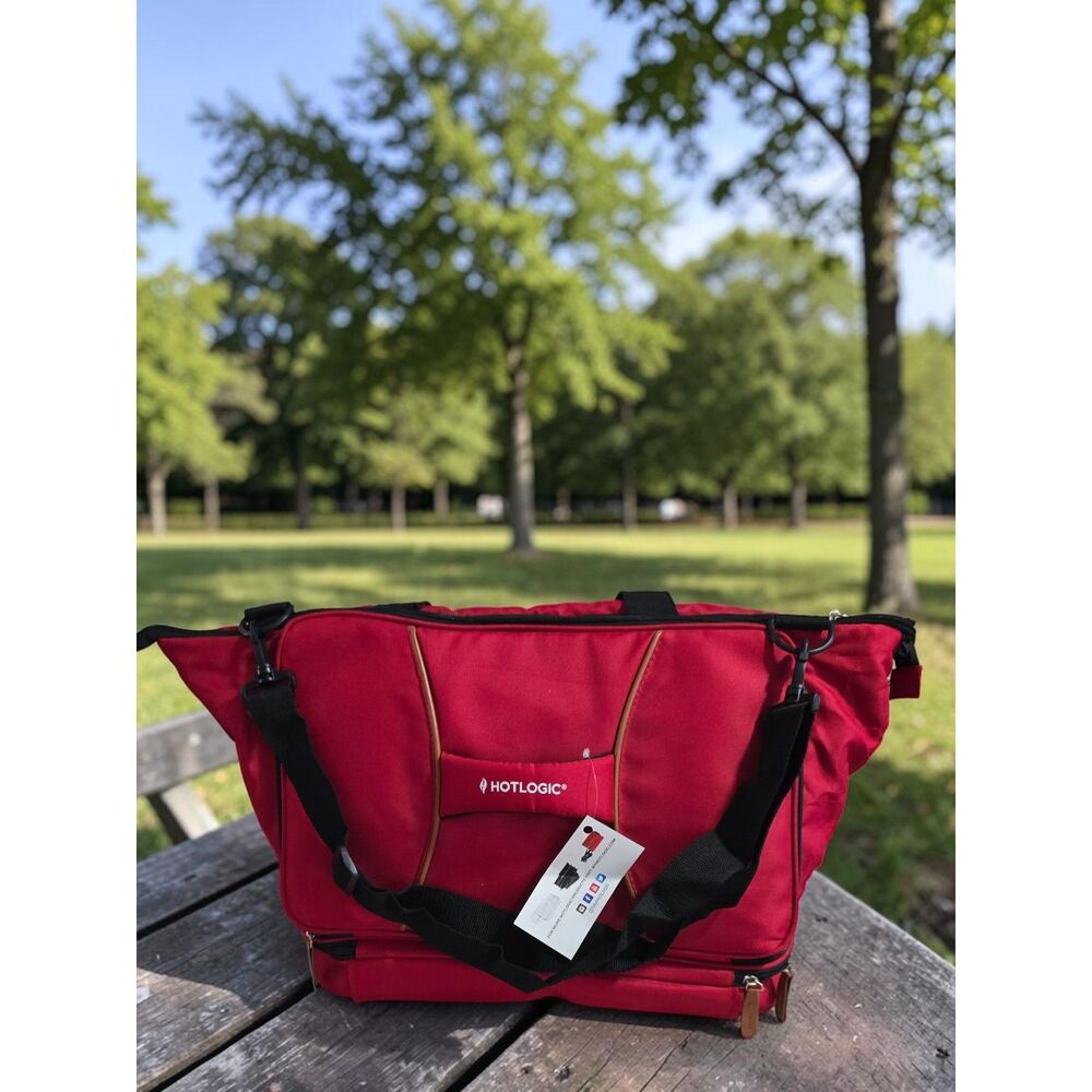 HOTLOGIC Red Insulated Food Warming Tote Casserole Carrier Thermal Bag NO CORD